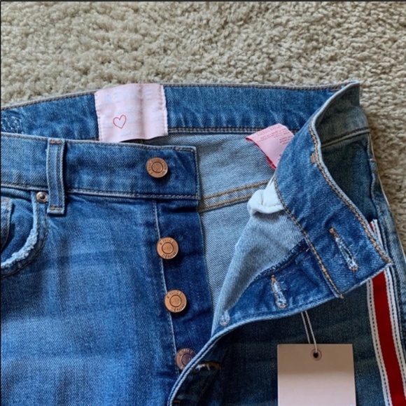 NWT REVICE Ruby Tuesday Racer Stripe Jeans. - Picture 9 of 15